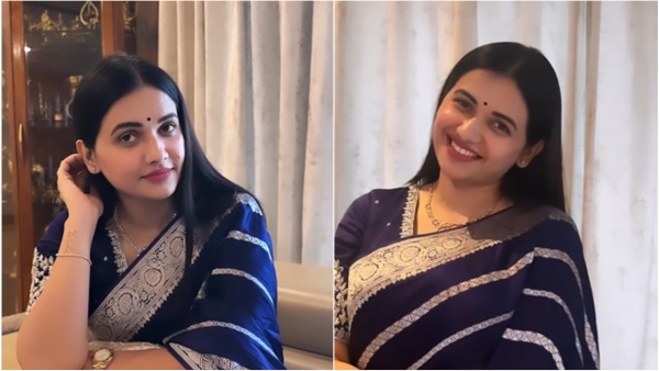 Pavithra Gowda New Saree video Goes Viral In Social media
