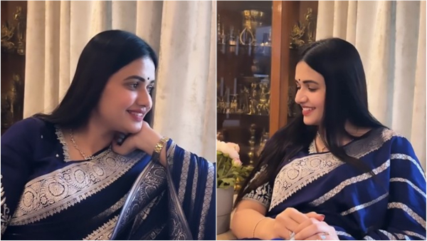 Pavithra Gowda New Saree video Goes Viral In Social media