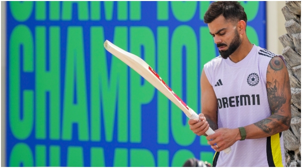 Virat kohli practice ahead of india vs pakistan champions trophy match