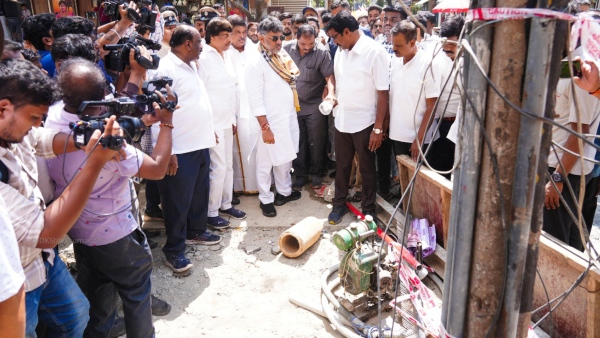 BJP Challenges DK Shivakumar On Bengaluru Roads Congress Hits Back