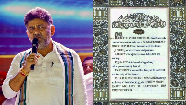 BJP Leaders Condemn DCM DK Shivakumar Statement On Constitution Change