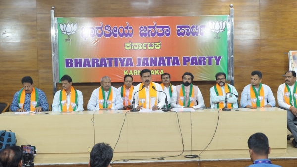 BJP Stages Massive Protest Against State Government Condemning Price Hike