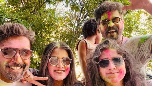 Gauthami Jadav Celebrates Holi Festival with Family and Friends