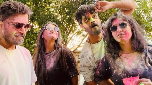 Gauthami Jadav Celebrates Holi Festival with Family and Friends