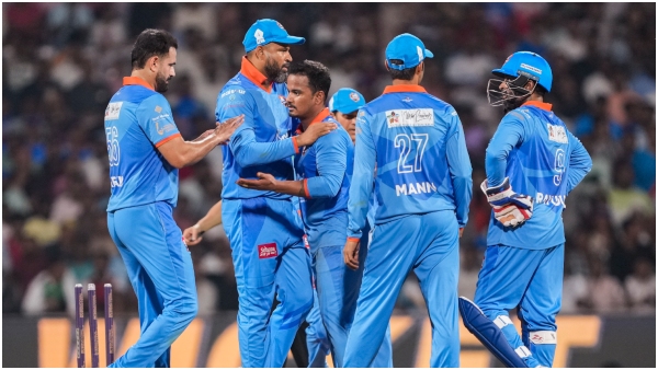 India win against west indies by 7 runs international masters league t20 2025 India win against west indies by 7 runs international masters league t20 2025