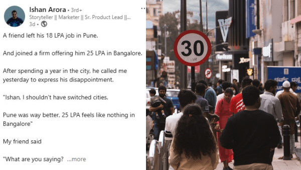 IT Employee Says There s Nothing in Bengaluru Should Stayed in Pune Post Goes Viral