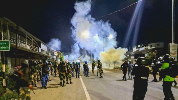 Manipur violence One dead over 40 injured Manipur violence One dead over 40 injured