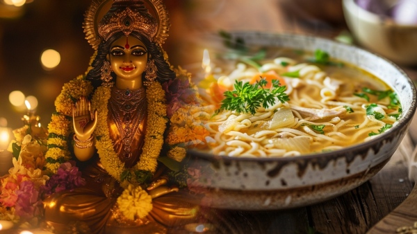 Noodles momos are offered as offerings at the Chinese Kali Temple in Kolkata Noodles momos are offered as offerings at the Chinese Kali Temple in Kolkata