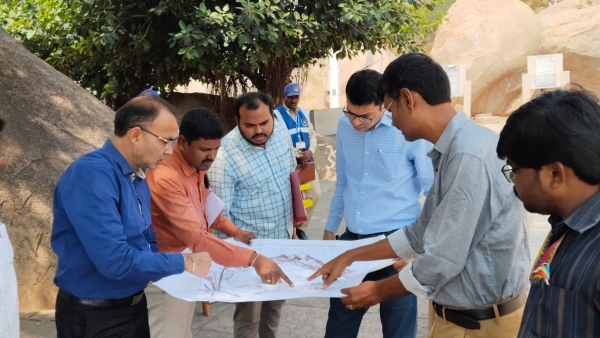 Rope Way For Ballari Fort Officials Team Visited The Spot