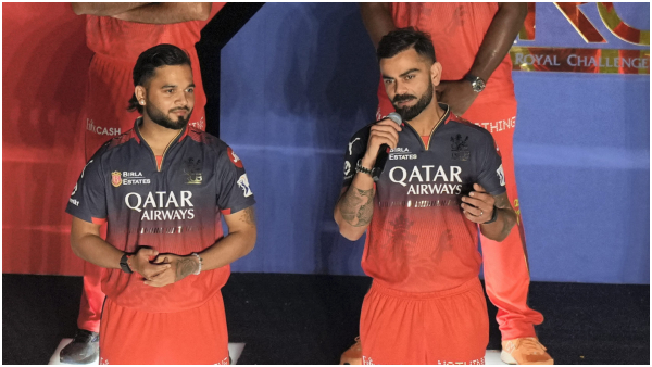 tribute to puneeth rajkumar rcb unbox event kohli message to rajat patidar kannada song