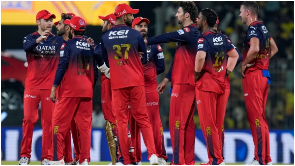 Rcb team arrives bengaluru after defeat csk chennai ipl 2025