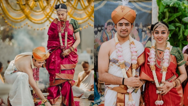 BJP MP Tejasvi Surya Wife Sivasri Skandaprasad In Tears At Wedding Video Goes Viral