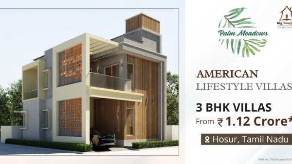 US lifestyle Villa in Hosur for just 1 12 Crore US lifestyle Villa in Hosur for just 1 12 Crore