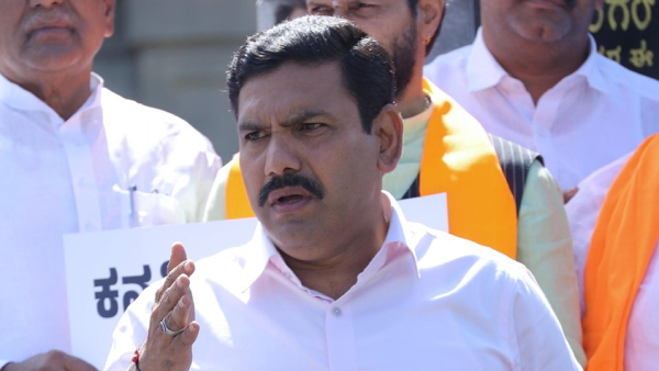 BJP State President BY Vijayendra Lashes Out At Karnataka Releases Water to Telangana