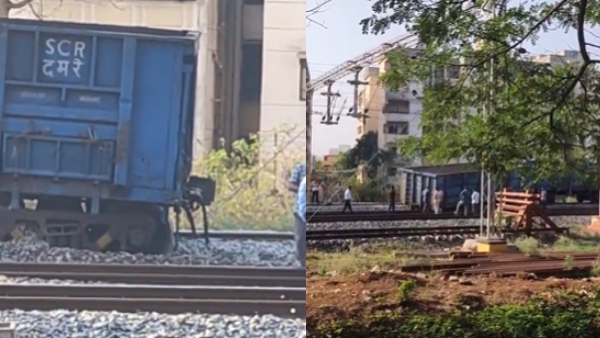 Goods train 3 Coaches Heading from Belagavi to Hubballi Derailed near Belagavi Railway Station Goods train 3 Coaches Heading from Belagavi to Hubballi Derailed near Belagavi Railway Station