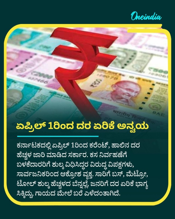 Milk Price and Electricity Price Revised in the Karnataka from Today on April 1st Milk Price and Electricity Price Revised in the Karnataka from Today on April 1st