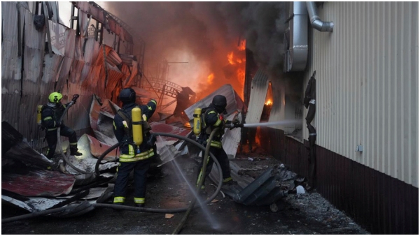 Russian missile strikes indian pharma warehouse ukraine