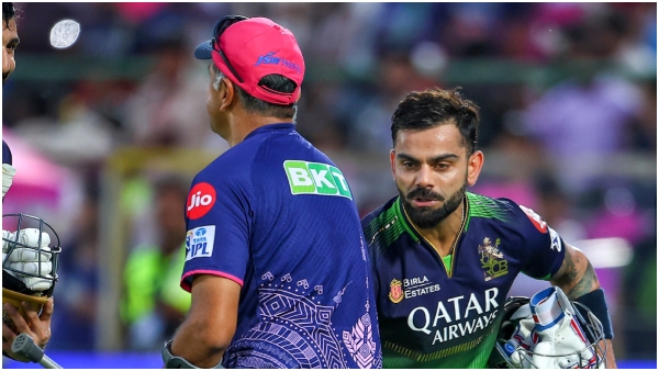 virat kohli asks sanju samson to check heartbeat rr vs rcb ipl 2025 match