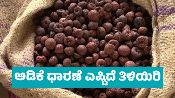 Arecanut Price details in Davanagere market on May 5