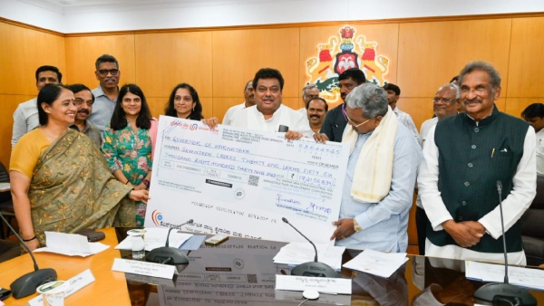 MB Patil hanover KSIIDC Dividend of Rs 68 000 000 to CM Siddaramaiah
