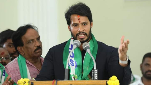 JDS leader Nikhil Kumaraswamy launched a scathing attack on DCM DK Shivakumar