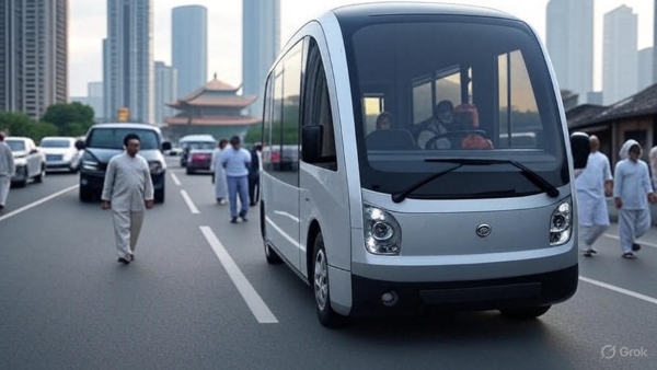 Viral video of China s Driverless Buses Spark Debate on India s Tech Progress