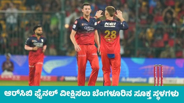 IPL 2025 Bengaluru s Best places to watch rcb final match