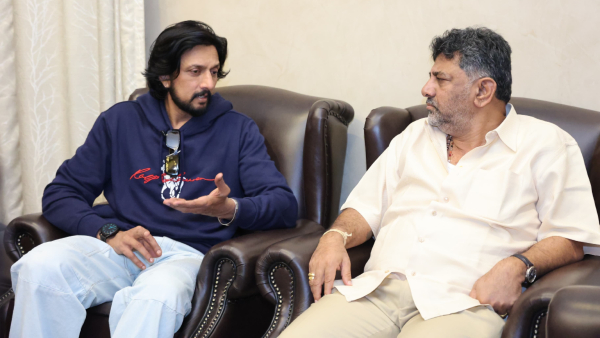 Kiccha Sudeep Reacts Strongly To DK Shivakumar Nut-Bolt Tight Remark