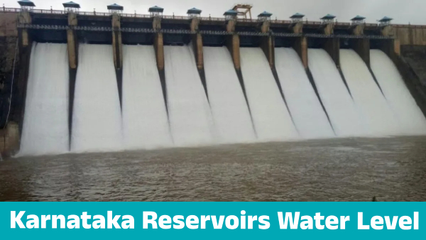 Karnataka Reservoirs Water Level on July 6 2025 including KRS