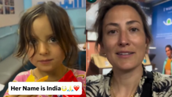 Foreign Woman Names Her Daughter India
