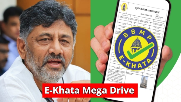 E-Khata Mega Drive Begins in Bengaluru Property Owners Urged to Apply Online DK Shivakumar