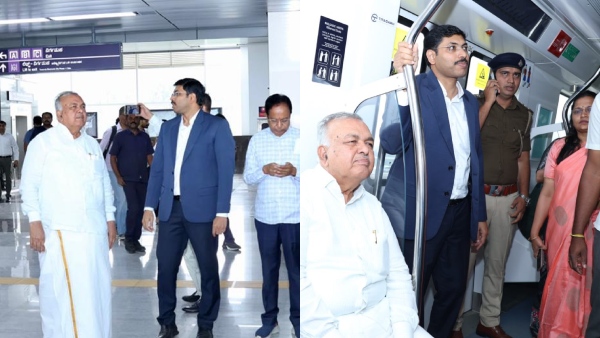 Ramalinga Reddy unveal BMTC New Metro Feeder Bus Services for Yellow Line