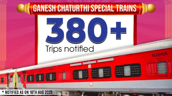 Indian Railways to Run 380 Ganpati Special Trains in 2025 Check Routes Stops Fulli list Indian Railways to Run 380 Ganpati Special Trains in 2025 Check Routes Stops Fulli list