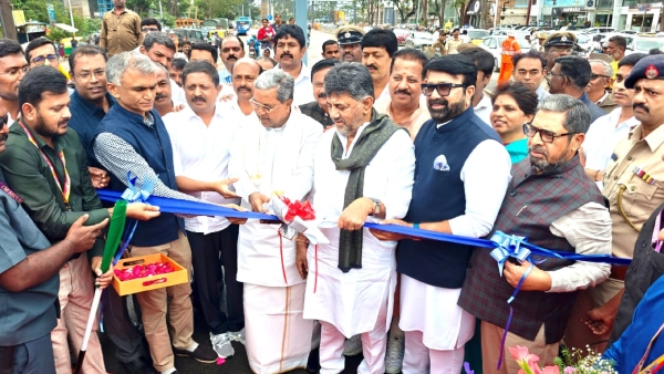CM Siddaramaiah Inaugurated The Hebbal Flyover