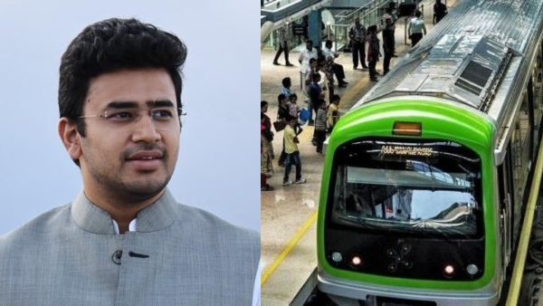 A Passenger Try Suicide Jump on Track of Namma Metro Service Disruption Tejasvi Surya urges Safety