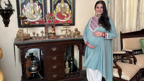 Actress Bhavana Ramanna Emotional Reaction After Childbirth Actress Bhavana Ramanna Emotional Reaction After Childbirth