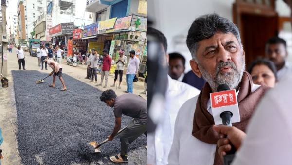 DK Shivakumar Promises Safer Roads 7000 Potholes Fixed He Hits Back BJP