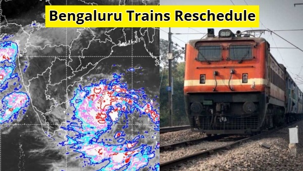 Bengaluru many Trains Rescheduled by 12 Hours Due to Cyclone MONTHA Affected