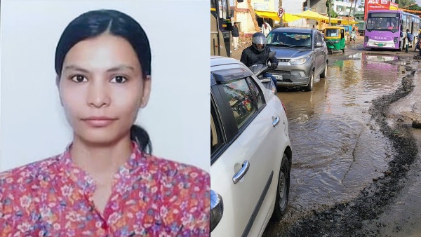 Bengaluru Pothole Tragedy Woman Dies After Falling from Bike as Truck Runs Over Her Bengaluru Pothole Tragedy Woman Dies After Falling from Bike as Truck Runs Over Her