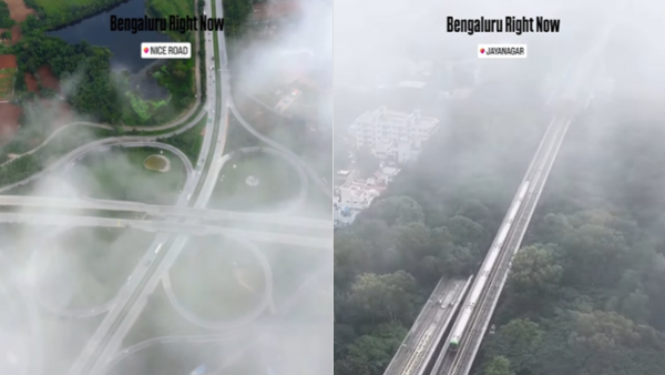 Aerial Winter Video of Mist-Covered Bengaluru Captivates Internet with Stunning Morning Views Aerial Winter Video of Mist-Covered Bengaluru Captivates Internet with Stunning Morning Views