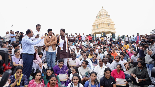 Bengaluru Tunnel Road Protest Tejasvi Surya Opposes Plan