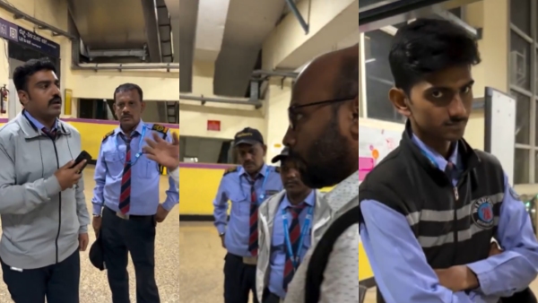 Bengaluru Metro Denies Passenger Entry Before Closing Time Sparks Outrage video viral Bengaluru Metro Denies Passenger Entry Before Closing Time Sparks Outrage video viral
