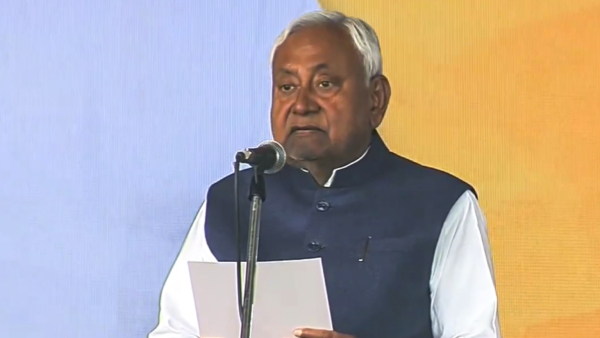 Nitish Kumar oath taking ceremony JDU supremo sworn in as Bihar chief minister for 10th time Nitish Kumar oath taking ceremony JDU supremo sworn in as Bihar chief minister for 10th time