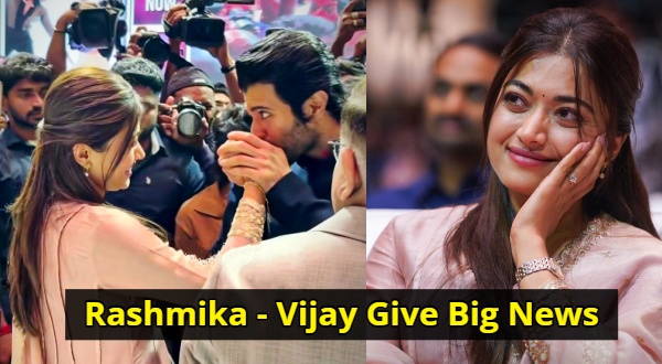 Vijay Deverakonda Revealed That He is Getting Married to Rashmika Mandanna by Kissing Her hand Vijay Deverakonda Revealed That He is Getting Married to Rashmika Mandanna by Kissing Her hand