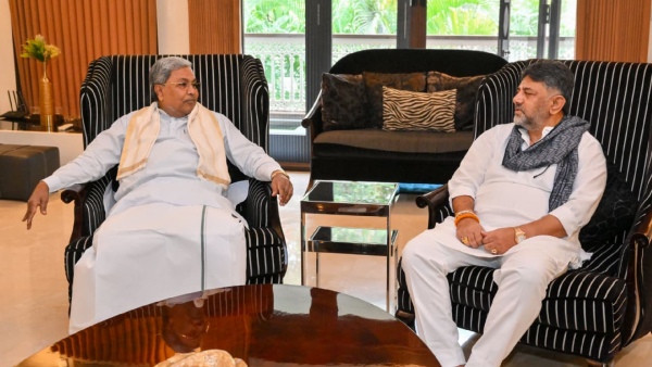 CM Siddaramaiah Visits DCM DK Shivakumar Residence