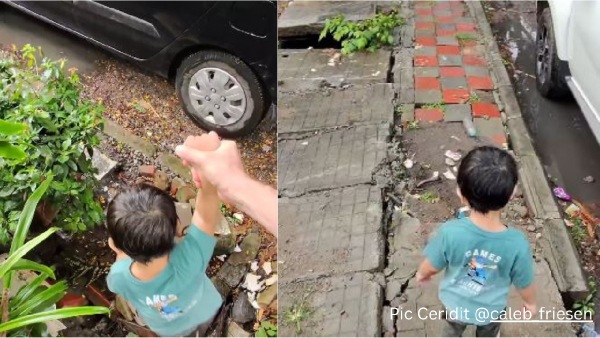 Bengaluru Shock Video of Foreign National Struggling to Walk on Costly Road Goes Viral Bengaluru Shock Video of Foreign National Struggling to Walk on Costly Road Goes Viral