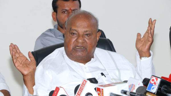 HD Deve Gowda expresses appreciation for DK Shivakumar HD Deve Gowda expresses appreciation for DK Shivakumar