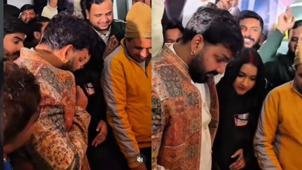 Pawan Singh at 40 Drunk amp amp Unsteady Viral Actress Feeding Cake Sparks 3rd Marriage Rumours Pawan Singh at 40 Drunk amp amp Unsteady Viral Actress Feeding Cake Sparks 3rd Marriage Rumours