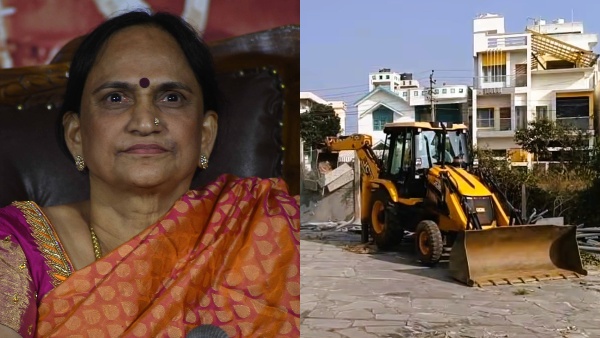 Encroachment Allegation Actor Yash Mother Pushpa House Compound Demolished