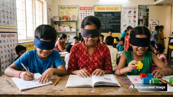 Blindfolded Kids